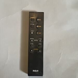 RCA 622w TV/VCR Remote Control - Wireless Connectivity, Black